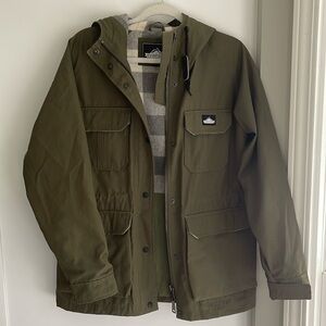 Madewell x Penfield Fleece Lined Rain Jacket